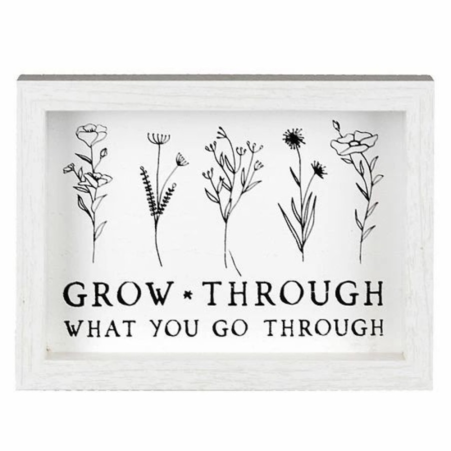 Home Decor * | Sonoma Goods For Life Grow Through Caption Wall Decor