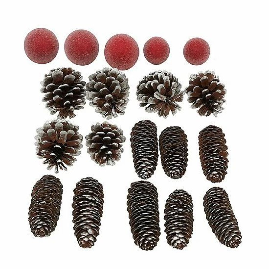 Home Decor * | Sonoma Goods For Life Frosted Pinecone Bulbs Vase Filler