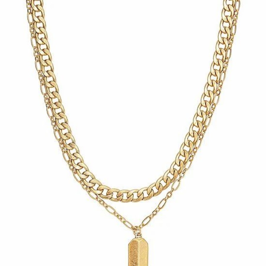 Womens * | Sonoma Goods For Life 2 Row Pendant Necklace