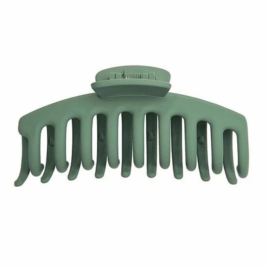 Home Decor * | Sonoma Goods For Life Matte Green Rubber Coated Claw Clip