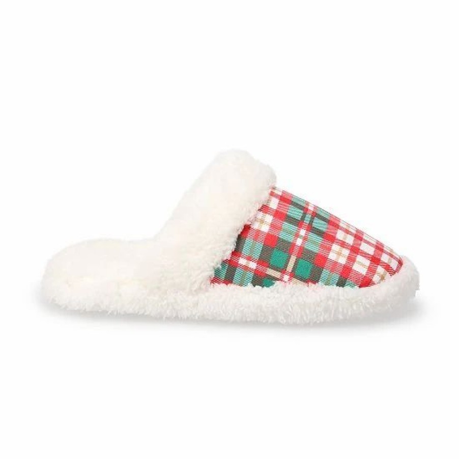 Womens * | Sonoma Goods For Life Women'S Jammies For Your Families Plaid Scruff Slippers