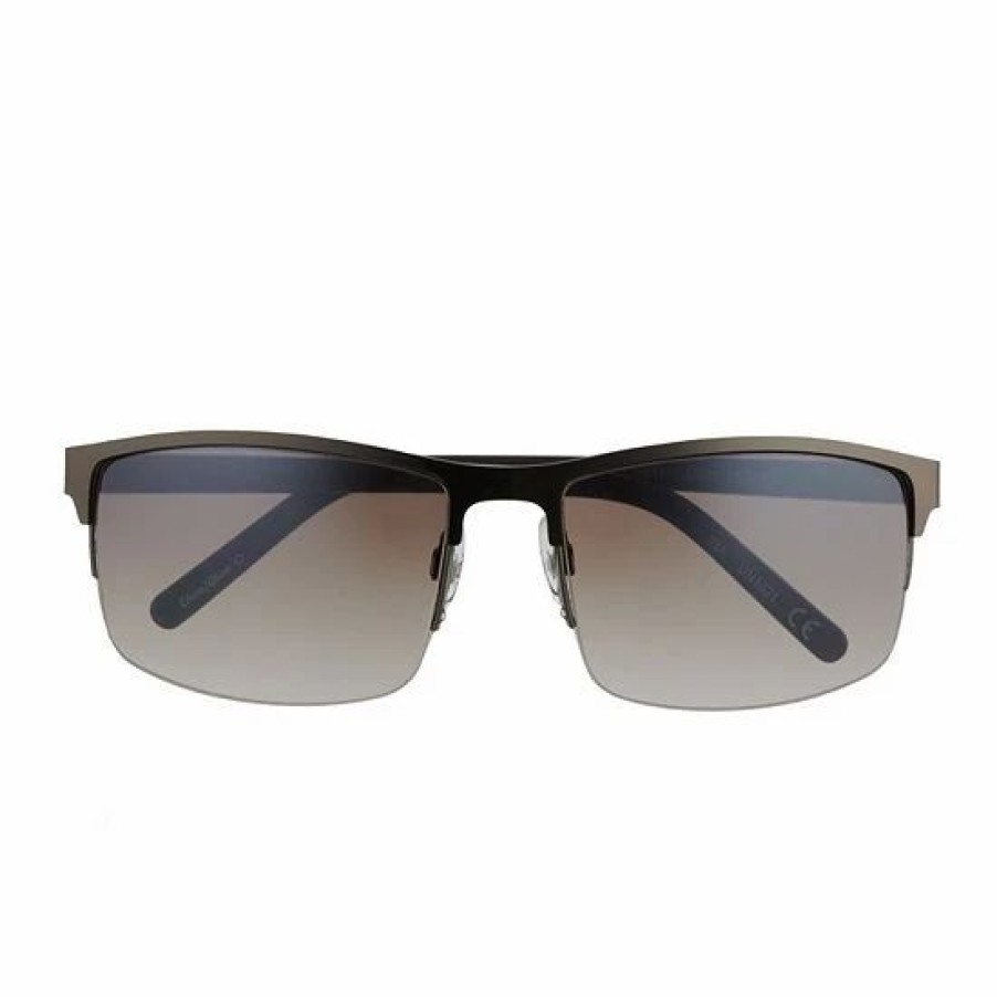 Mens * | Men'S Sonoma Goods For Life 61Mm Metal Semi-Rimless Sunglasses