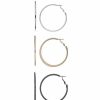 Womens * | Sonoma Goods For Life Tri Tone Hoop Earring Set