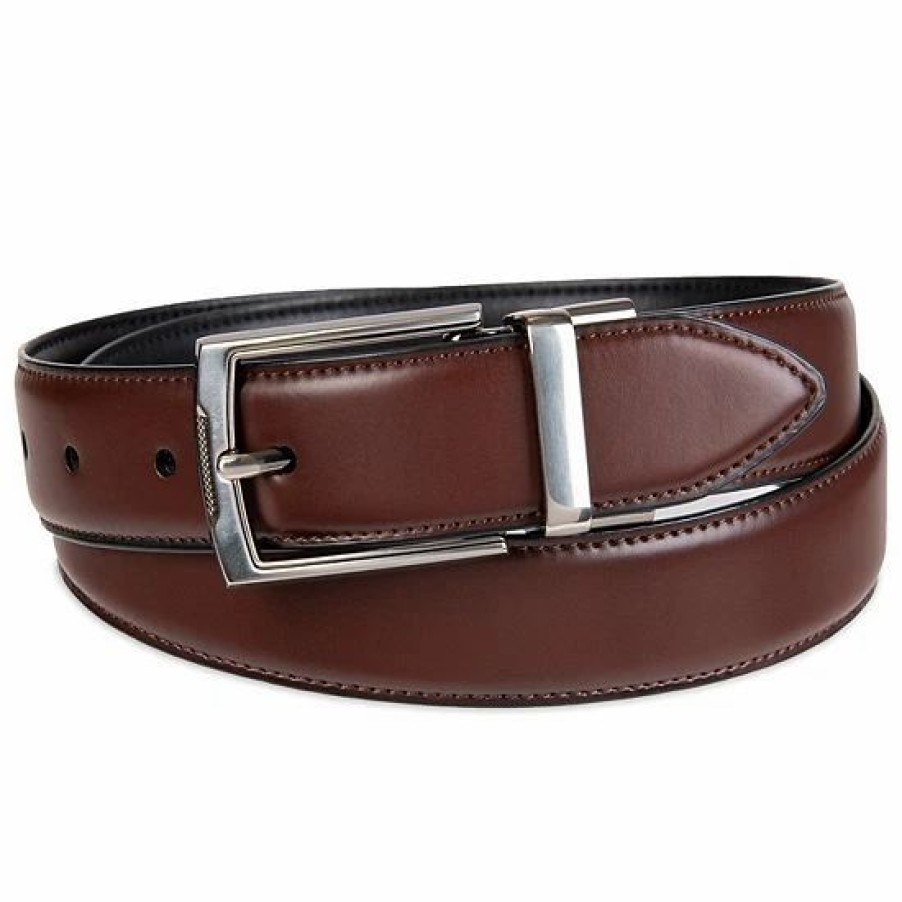 Mens * | Big & Tall Sonoma Goods For Life Comfort Stretch Reversible Black And Brown Belt