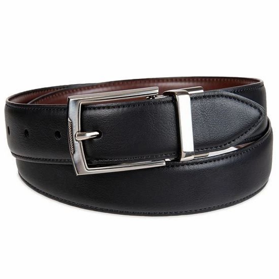 Mens * | Big & Tall Sonoma Goods For Life Comfort Stretch Reversible Black And Brown Belt