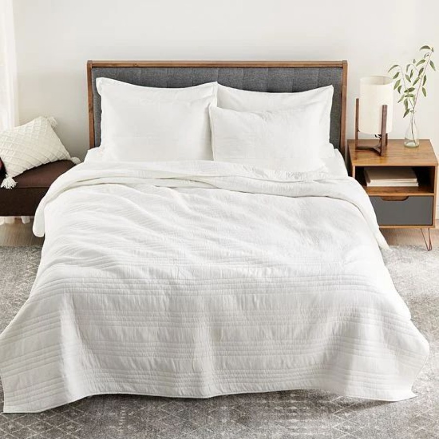 Bed & Bath * | Sonoma Goods For Life New Traditions Solid Gauze Quilt Or Sham