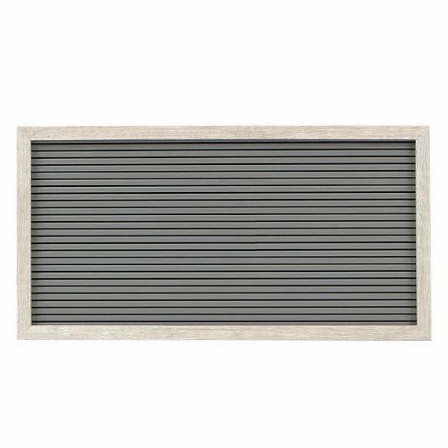 Home Decor * | Sonoma Goods For Life 14 X 7 Letterboard Gray Slats With White Frame