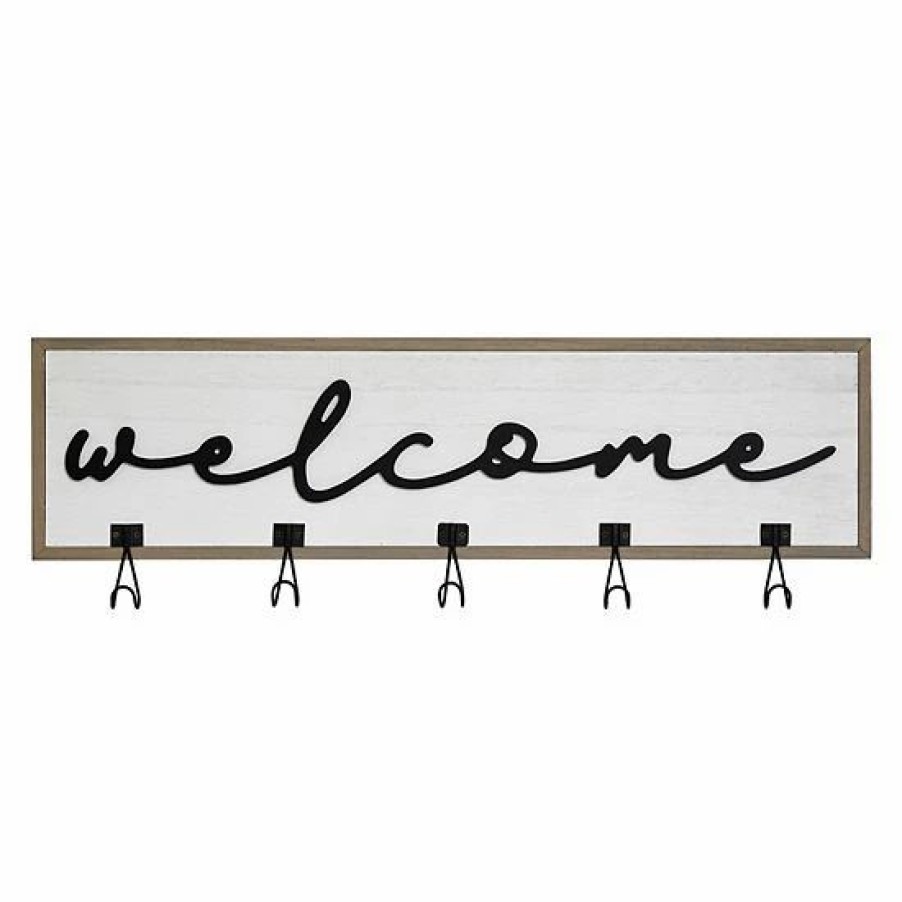 Home Decor * | Sonoma Goods For Life Welcome 5-Hook Wall Decor