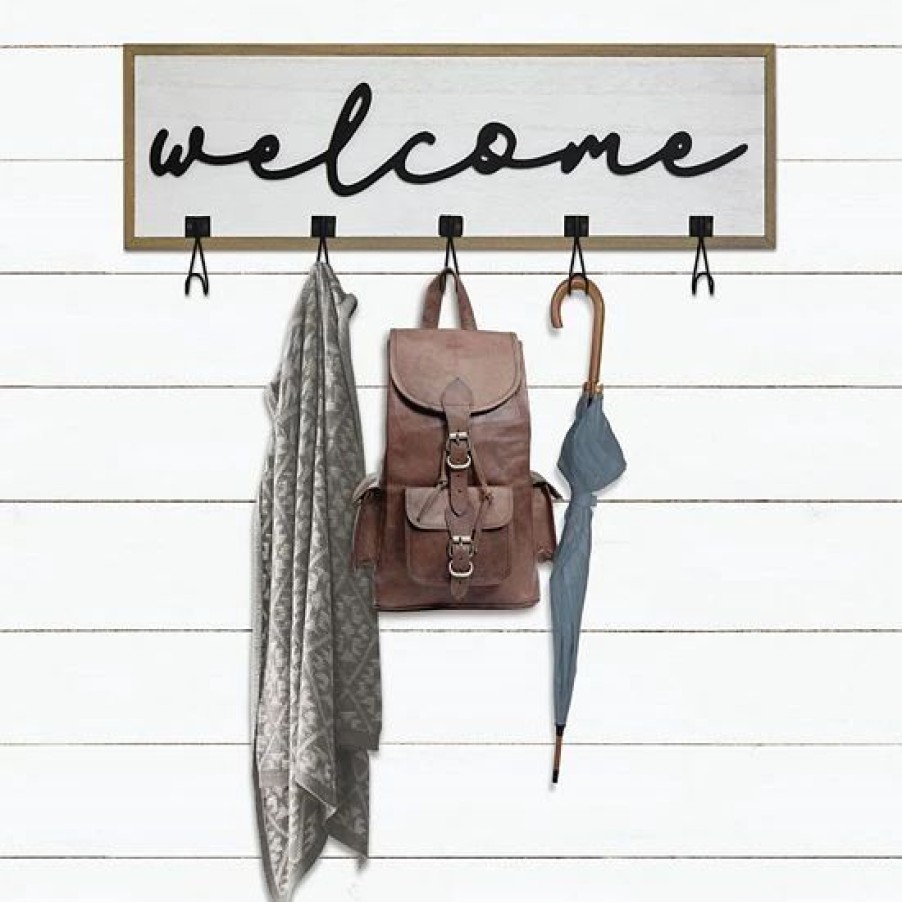 Home Decor * | Sonoma Goods For Life Welcome 5-Hook Wall Decor