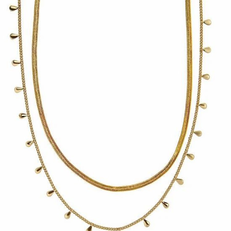 Womens * | Sonoma Goods For Life 2 Row Radial Half Sun Necklace