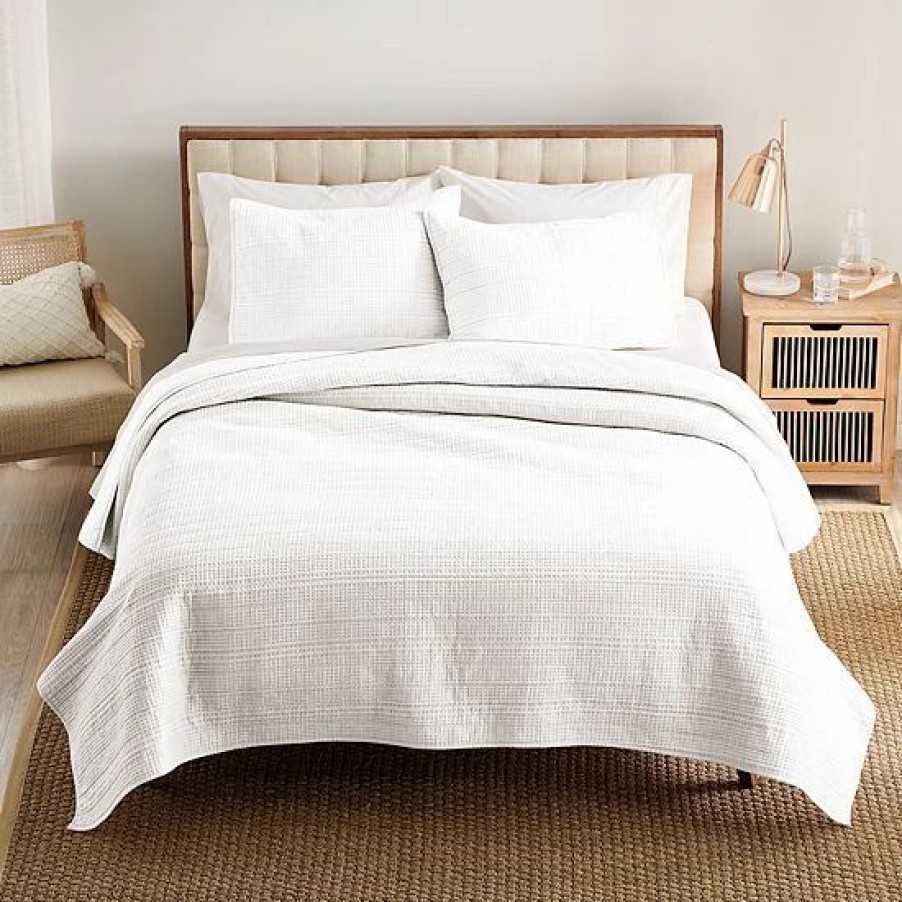 Bed & Bath * | Sonoma Goods For Life New Traditions Waffle Quilt Or Sham