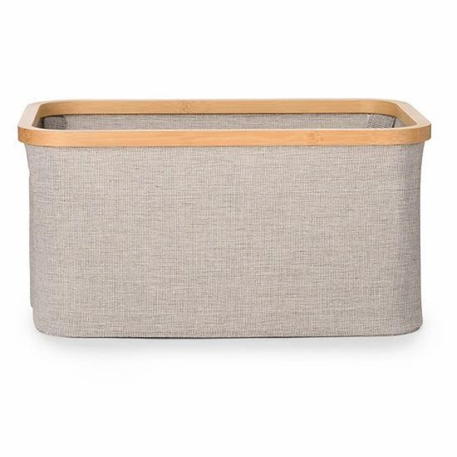 Storage & Cleaning * | Sonoma Goods For Life Bamboo Rim Storage Basket