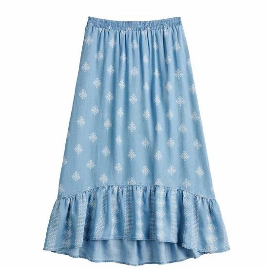 Mens * | Women'S Sonoma Goods For Life X Lauren Lane Pull-On Tiered Skirt