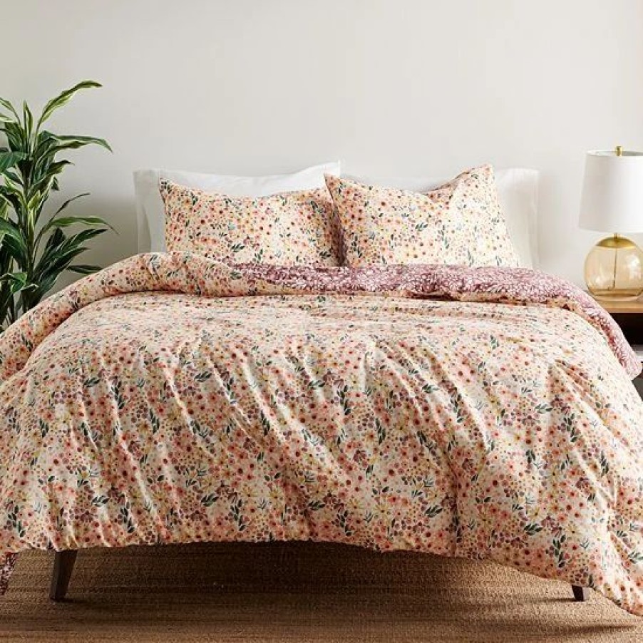 Bed & Bath * | Sonoma Goods For Life Valetta Floral Print Duvet Cover Set With Shams