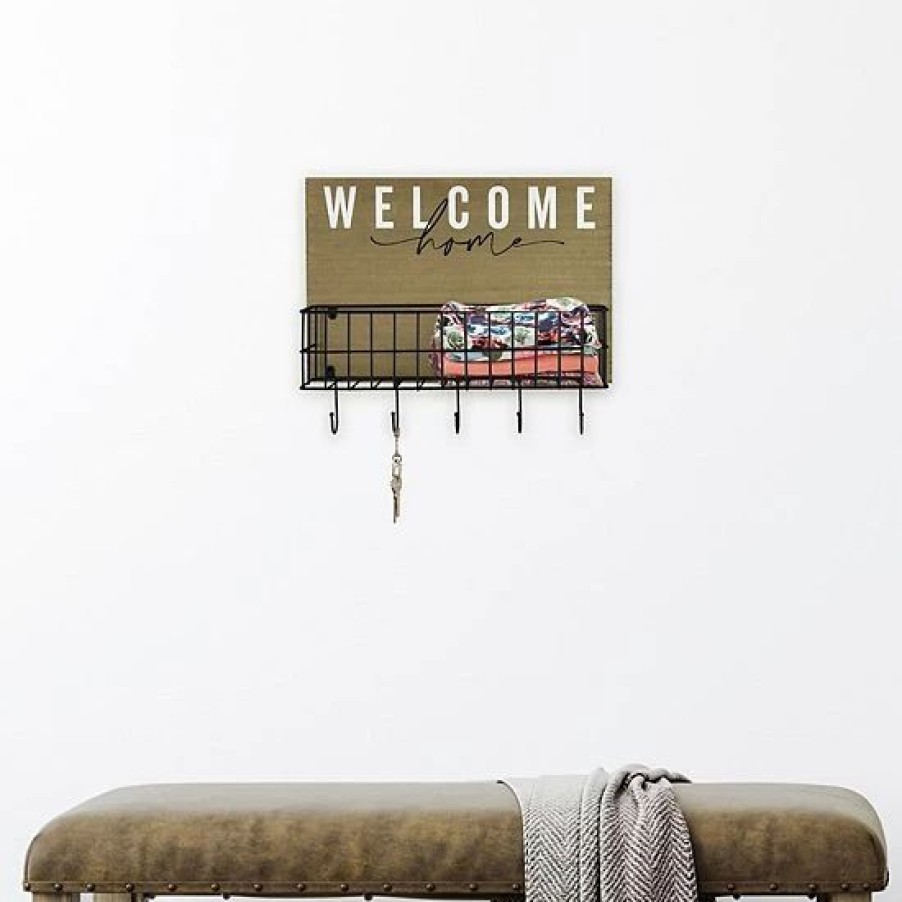 Home Decor * | Sonoma Goods For Life Welcome Home 5-Hook Wall Decor