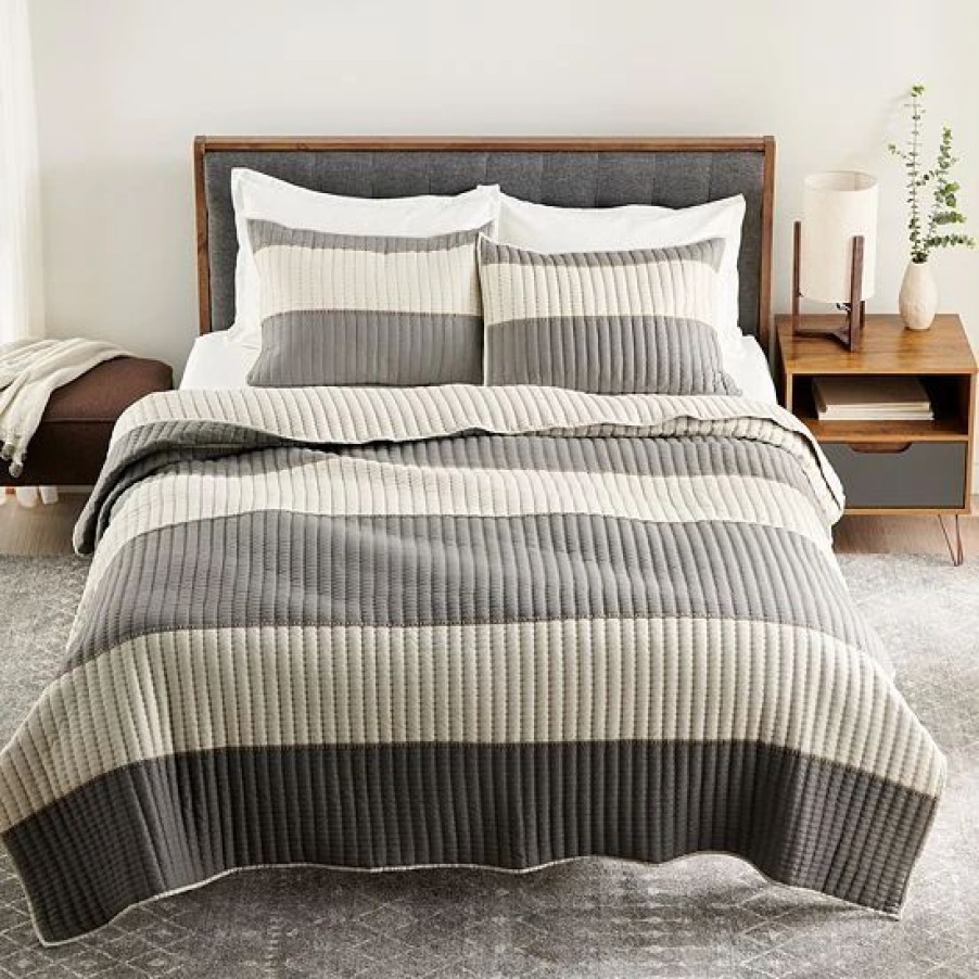 Bed & Bath * | Sonoma Goods For Life New Traditions Sunbury Stripe Quilt Or Sham