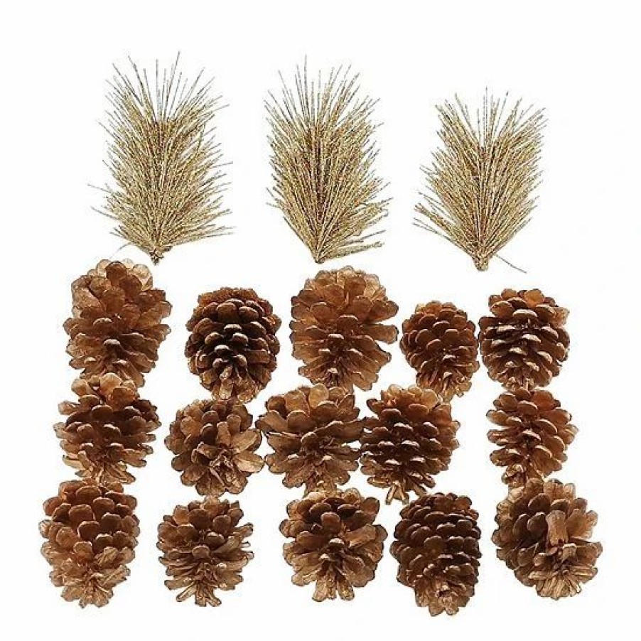 Home Decor * | Sonoma Goods For Life Glitter Artificial Cypress Pinecone Vase Fillers