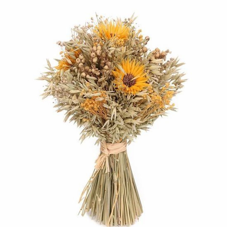 Home Decor * | Sonoma Goods For Life Yellow Floral Dried Stack