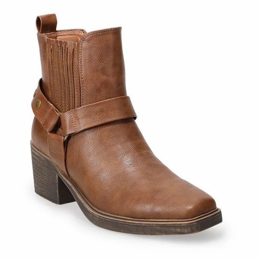 Womens * | Sonoma Goods For Life Whiskey Women'S Ankle Boots