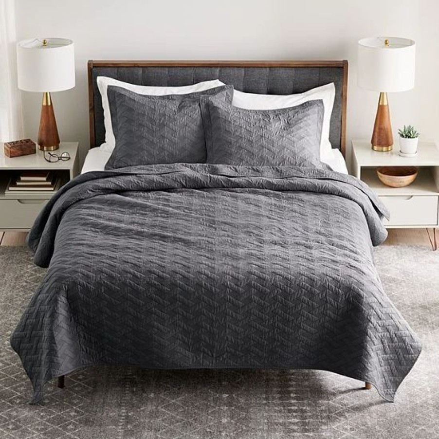 Bed & Bath * | Sonoma Goods For Life Heritage Cotton Geo Quilt Or Sham