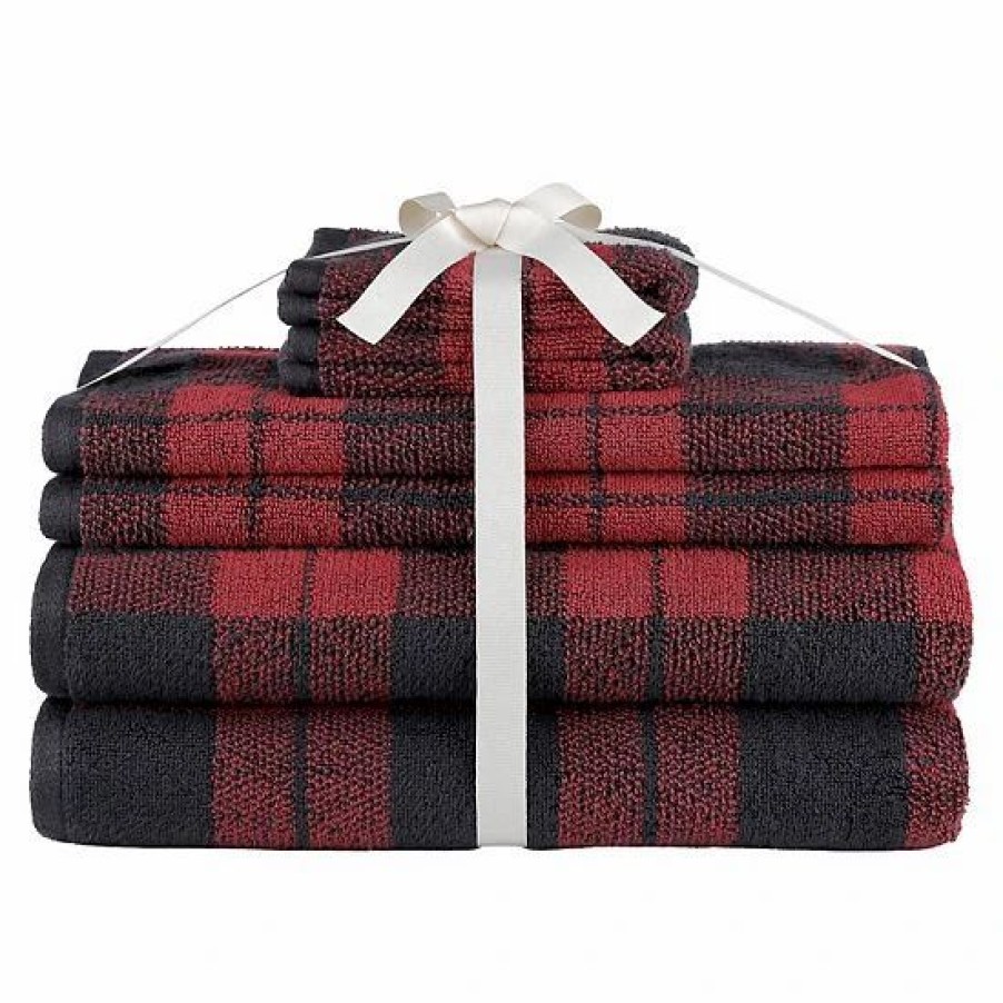 Bed & Bath * | Sonoma Goods For Life Buffalo Check Hygro Plaid Towel Set