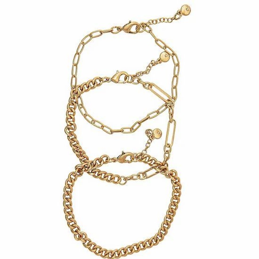 Womens * | Sonoma Goods For Life 3 Pack Multi Chains & Bracelet Set