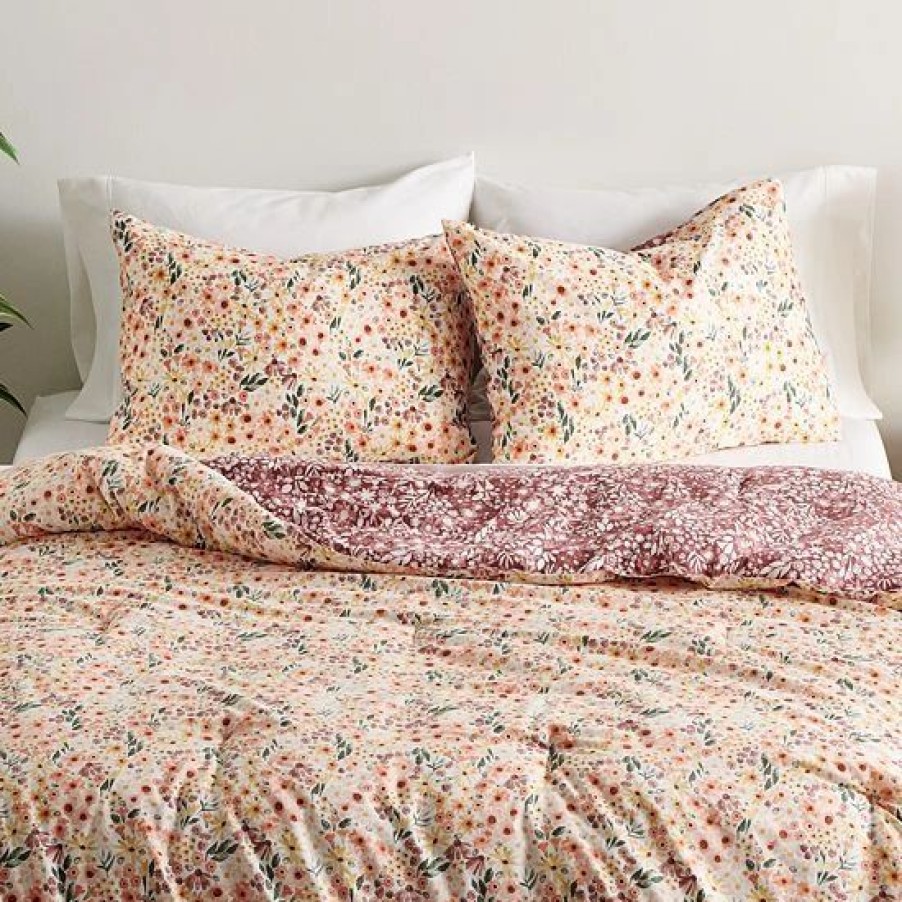 Bed & Bath * | Sonoma Goods For Life Valetta Floral Print Comforter Set With Shams