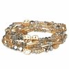 Womens * | Sonoma Goods For Life Jet Tone & Gold Tone Beaded Stretch Bracelet Set