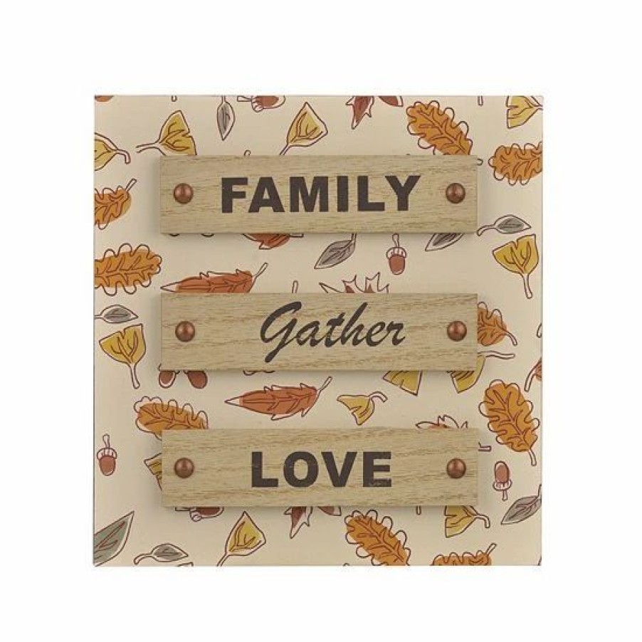 Home Decor * | Sonoma Goods For Life Family Gather Love Caption Art Box