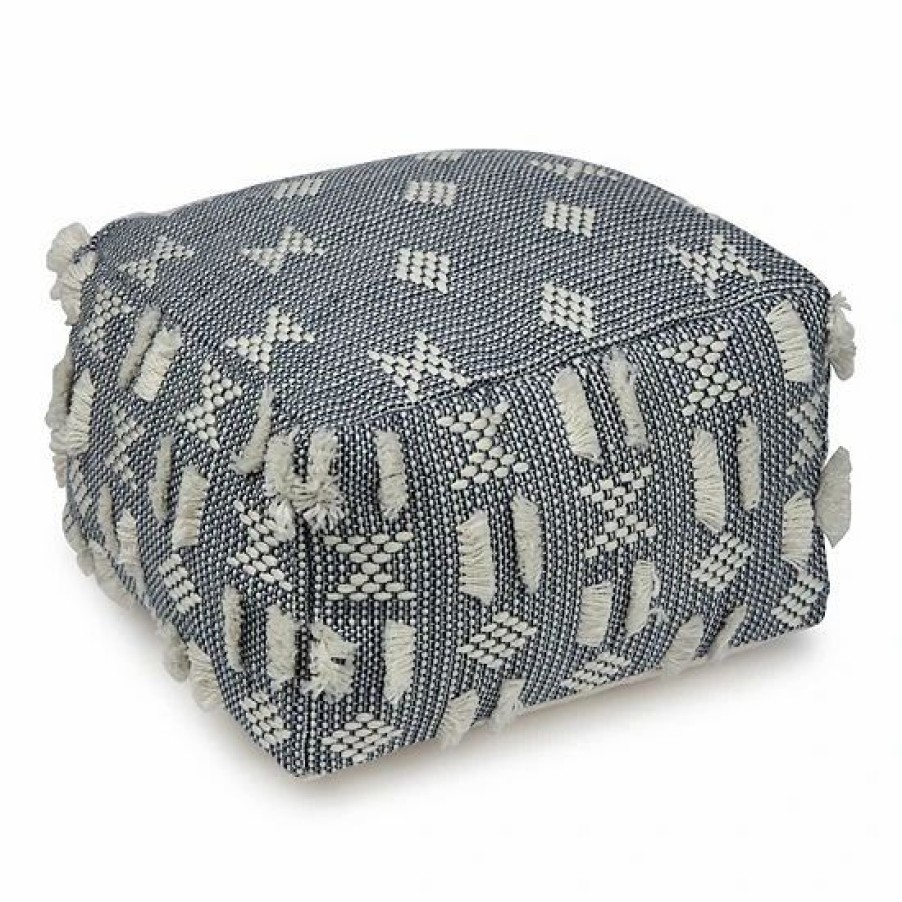 Home Decor * | Sonoma Goods For Life Santos Indoor Outdoor Woven Square Pouf