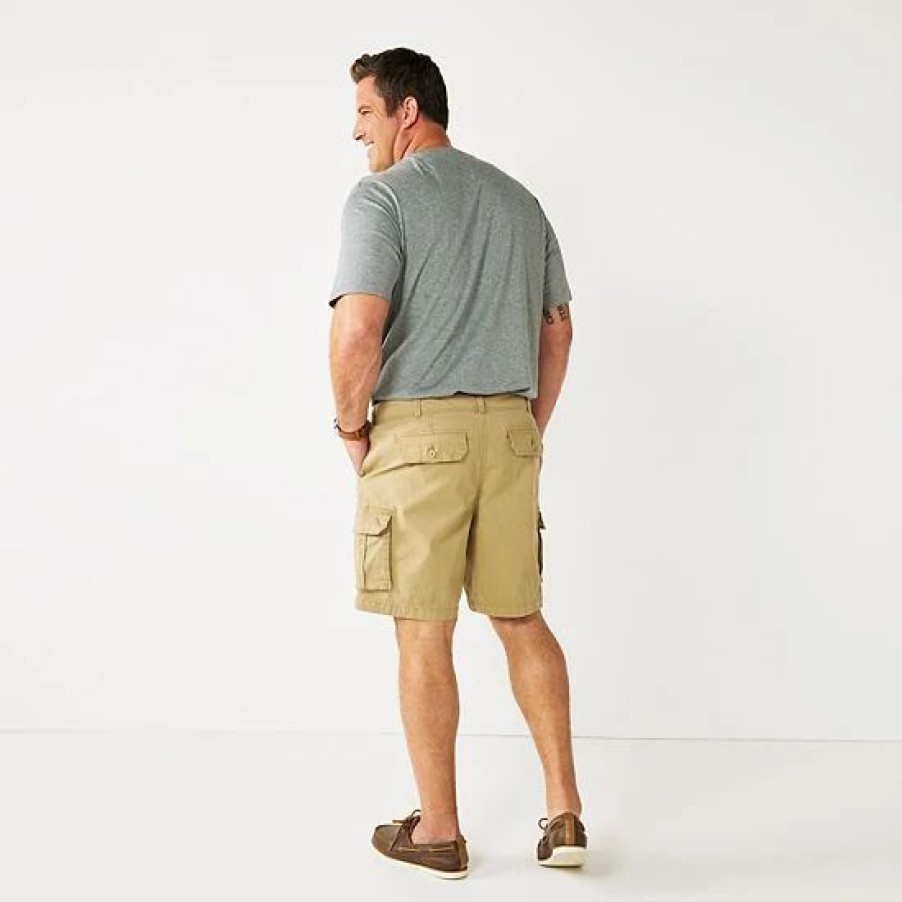 Mens * | Big & Tall Sonoma Goods For Life 10 Everyday Cargo Shorts