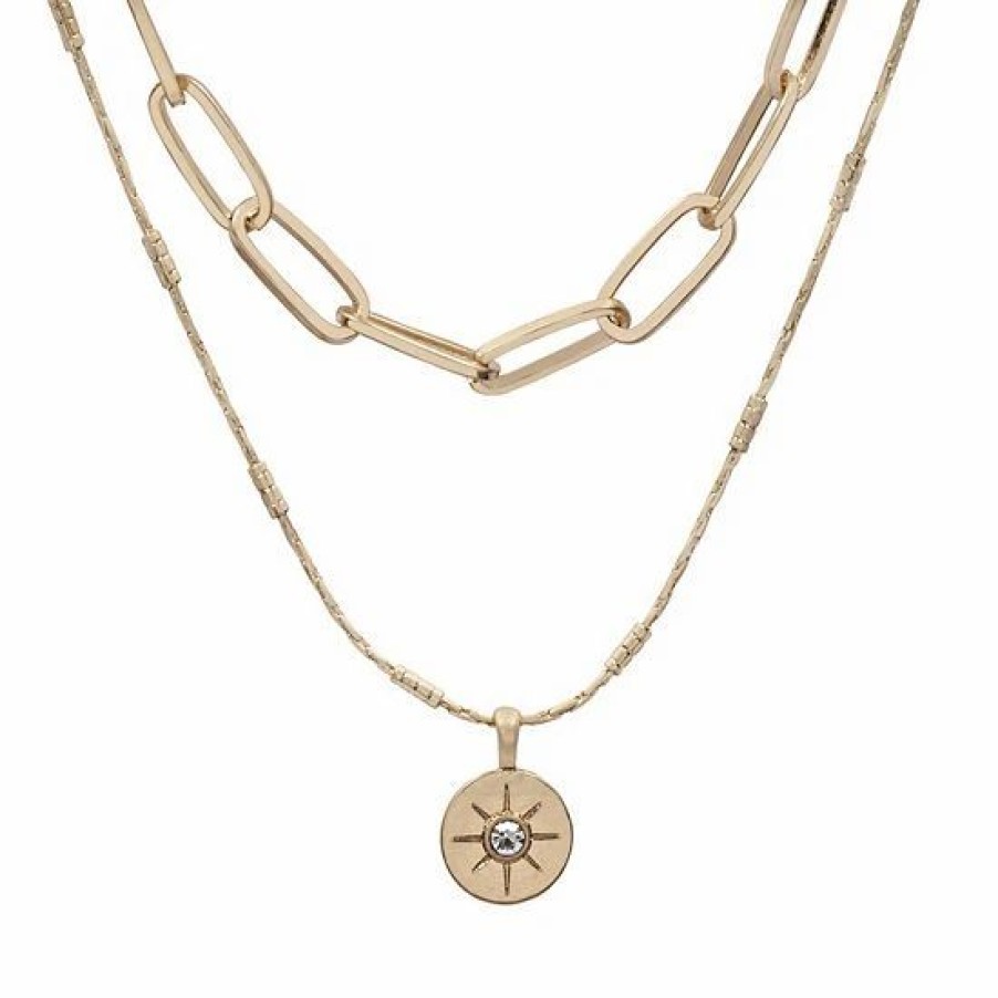 Womens * | Sonoma Goods For Life 2 Row Chain Necklace