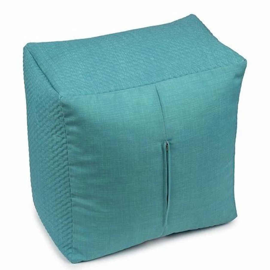 Home Decor * | Sonoma Goods For Life Dash Pinsonic Quilted Indoor Outdoor Square Pouf Yellow