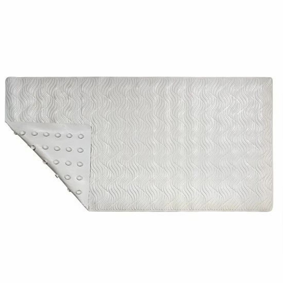 Bed & Bath * | Sonoma Goods For Life Heavy Duty Extra Long Rubber Waves Bathtub Mat