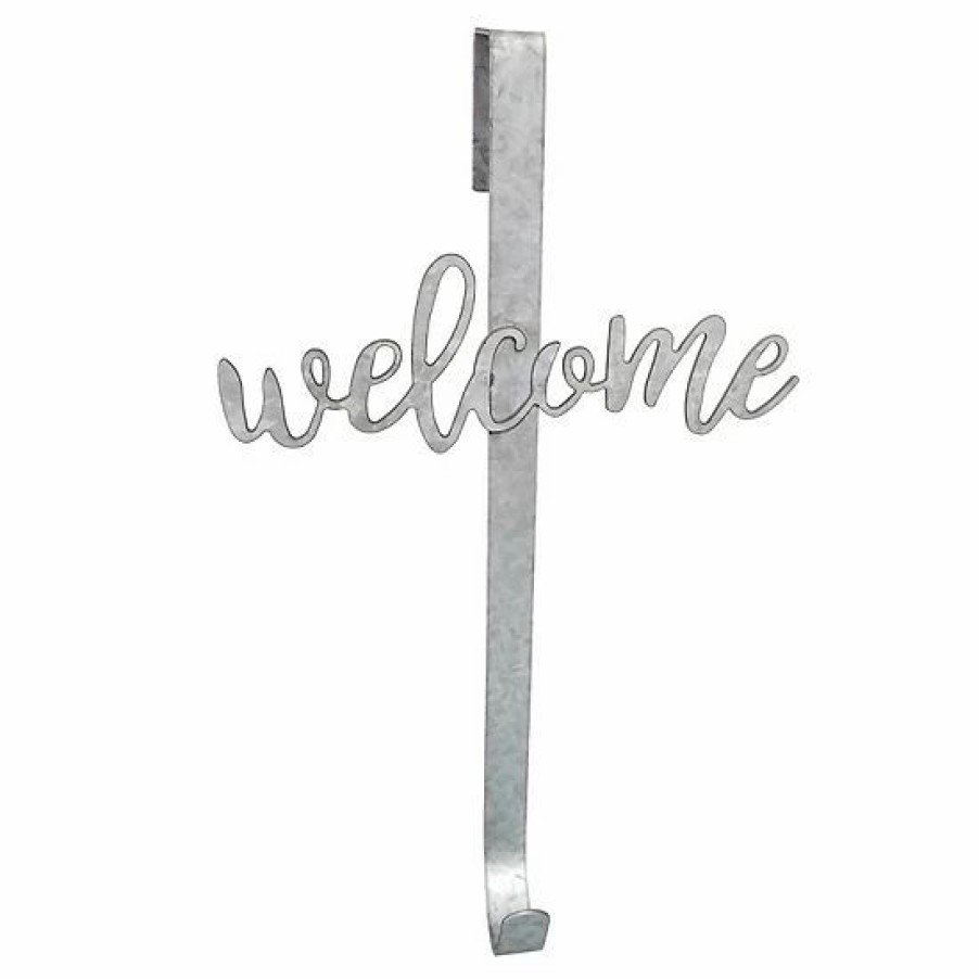 Home Decor * | Sonoma Goods For Life Metal "Welcome" Wreath Holder