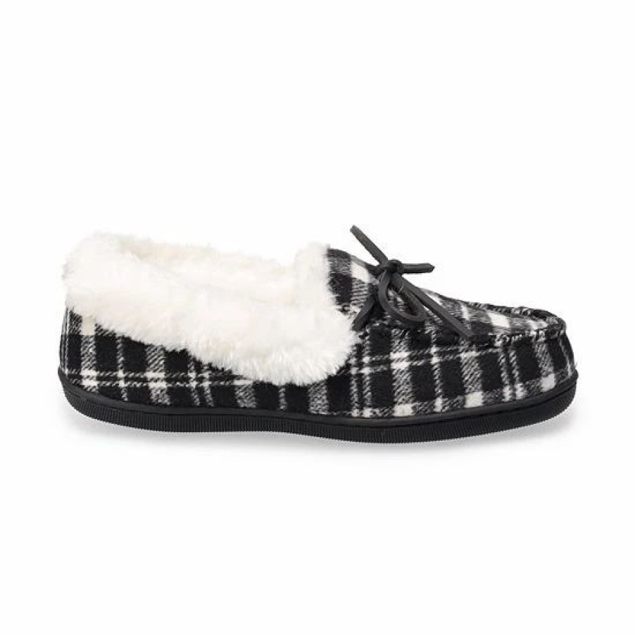 Womens * | Women'S Sonoma Goods For Life Plaid Felt Moccasin