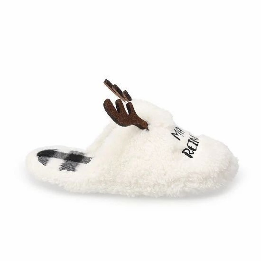 Womens * | Sonoma Goods For Life Woman'S Jammies For Your Families Reindeer Slippers