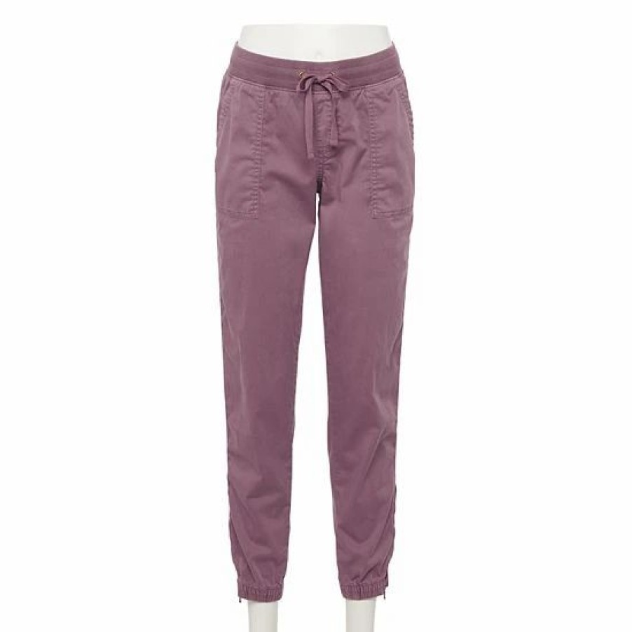 Mens * | Women'S Sonoma Goods For Life Zipper-Hem Elastic-Waist Utility Jogger Pants