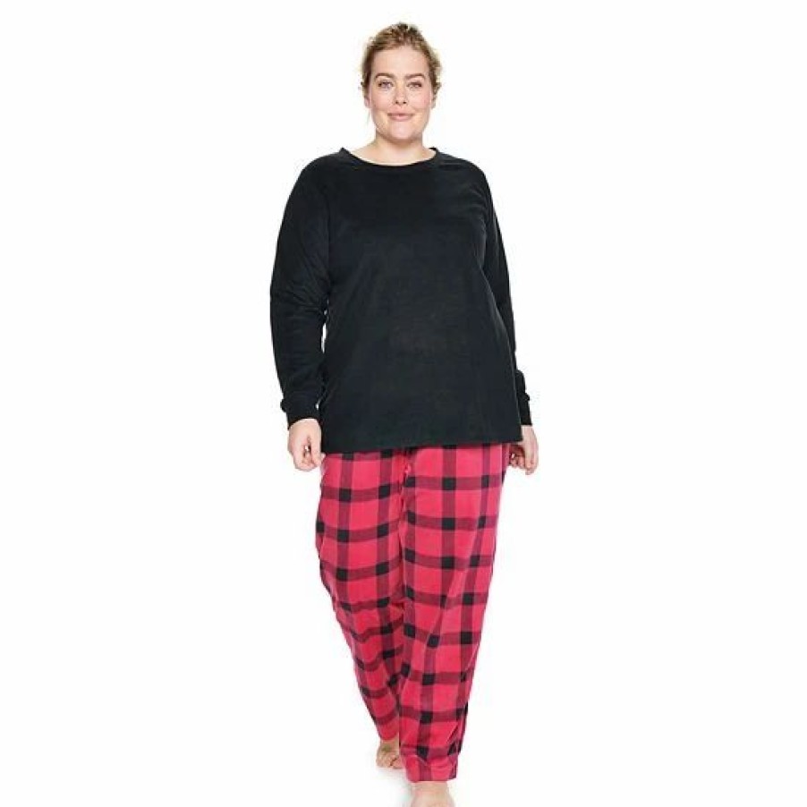 Mens * | Plus Size Sonoma Goods For Life Microfleece Pajama Set