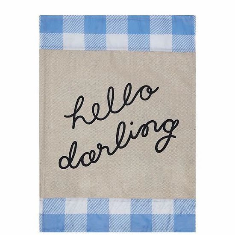 Home Decor * | Sonoma Goods For Life 'Hello Darling' Garden Flag