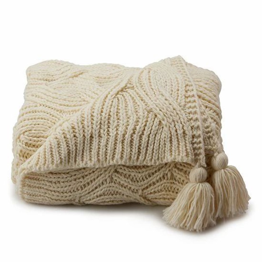 Bed & Bath * | Sonoma Goods For Life Cable Knit Throw