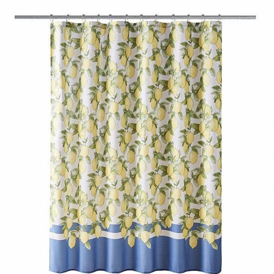 Bed & Bath * | Sonoma Goods For Life Ryley Lemon Print Shower Curtain