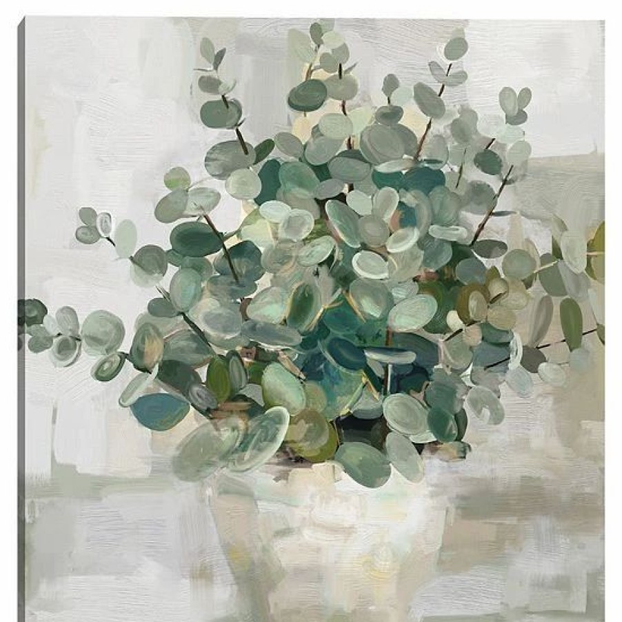 Home Decor * | Sonoma Goods For Life Eucalyptus Pot Canvas Wall Art