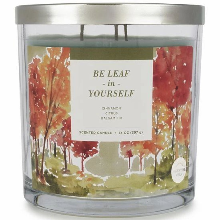 Home Decor * | Sonoma Goods For Life Be Leaf In Yourself 14-Oz. Candle Jar