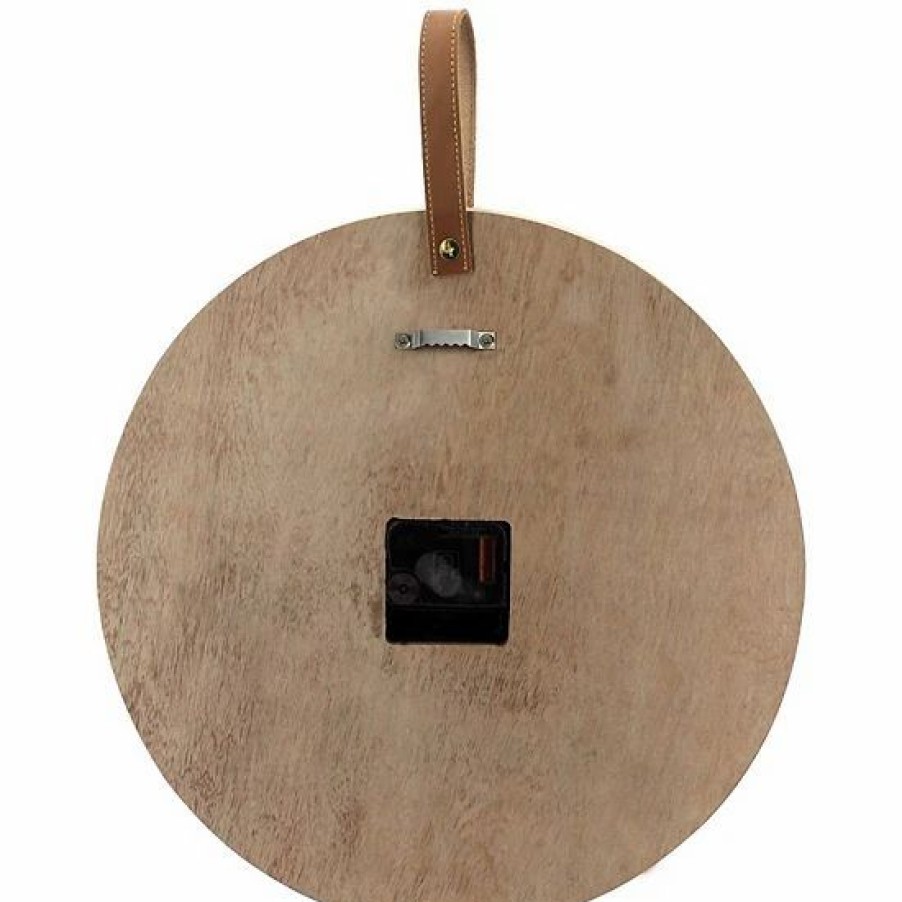 Home Decor * | Sonoma Goods For Life Faux Leather Wall Clock