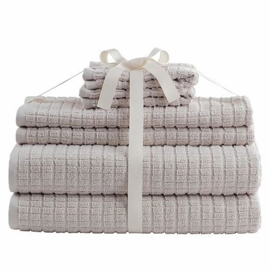 Bed & Bath * | Sonoma Goods For Life Grid Texture Towels