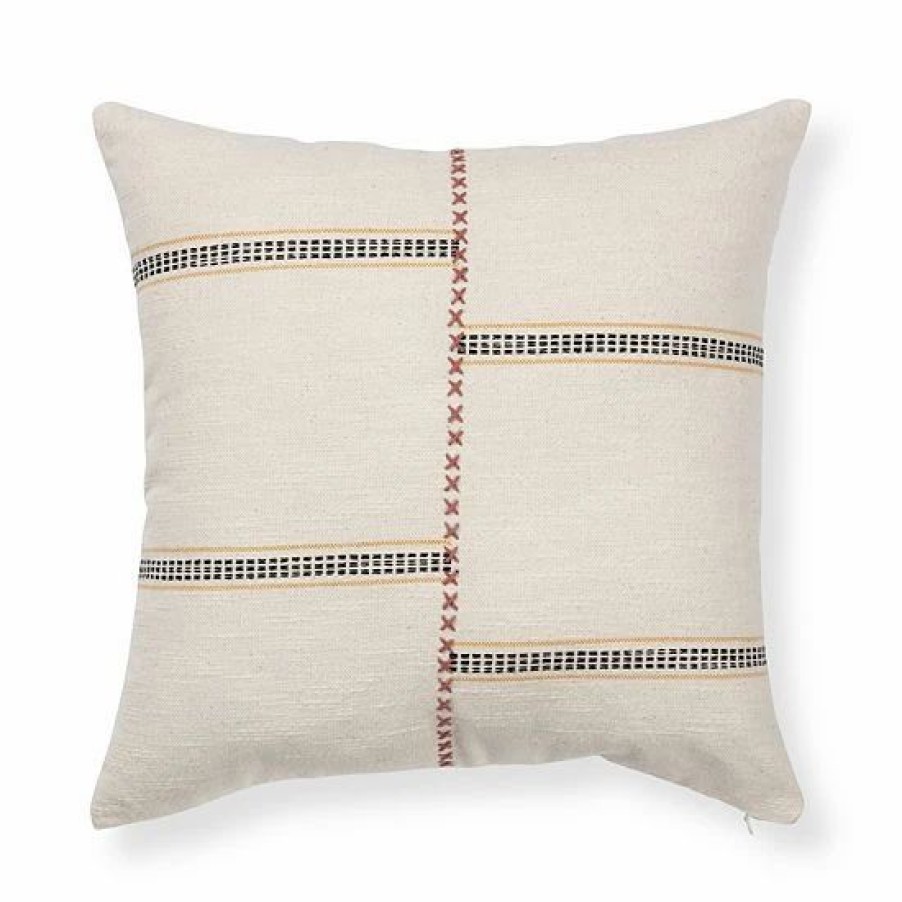 Home Decor * | Sonoma Goods For Life Feather Filled Broken Stripe Throw Pillow