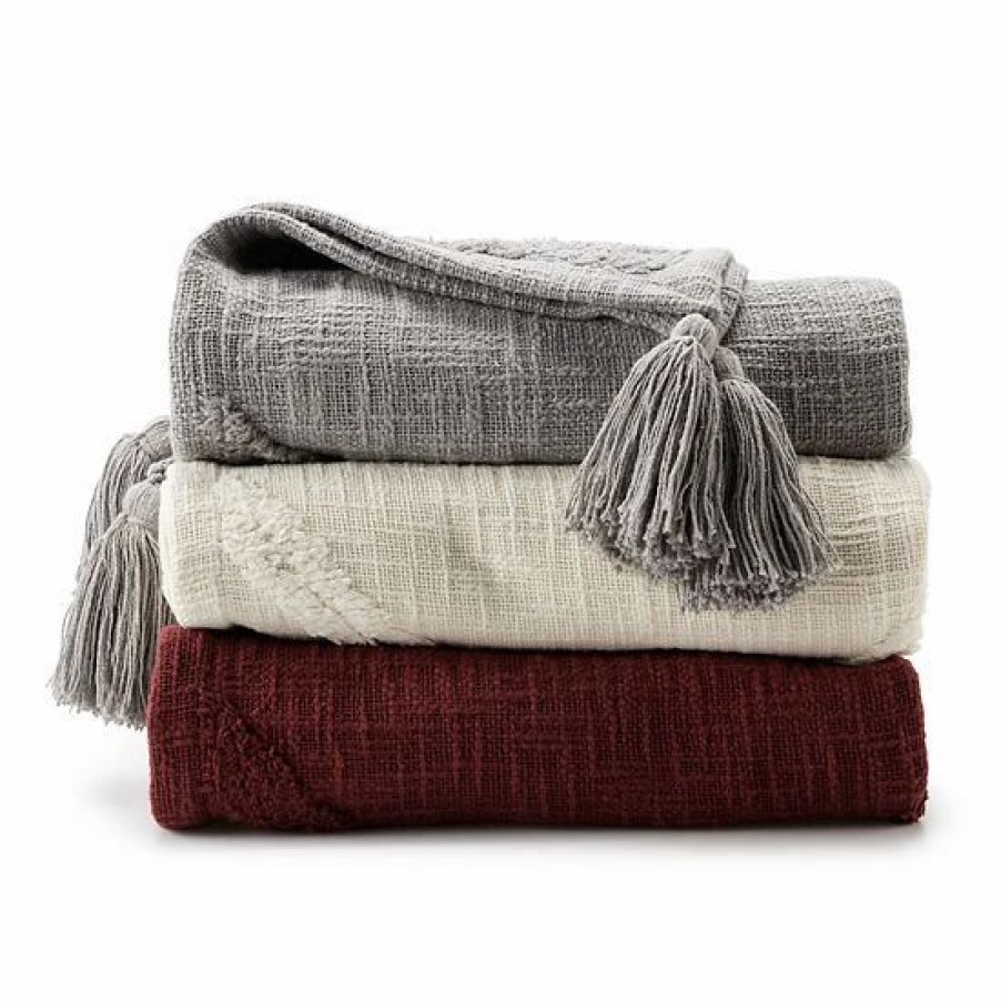 Bed & Bath * | Sonoma Goods For Life Cotton Tufted Throw