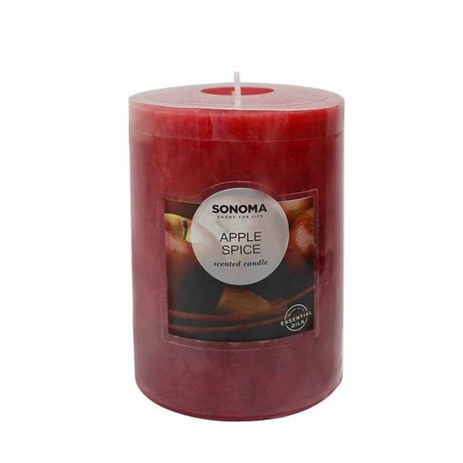 Home Decor * | Sonoma Goods For Life Apple Spice 12.83-Oz. Pillar Candle