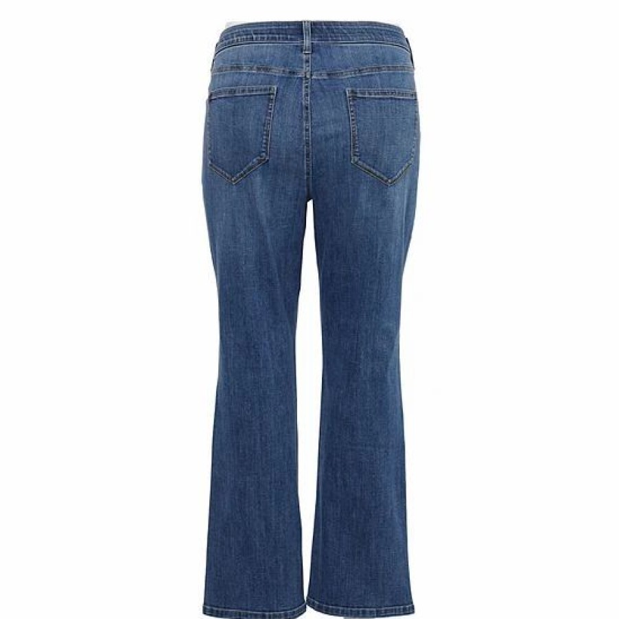 Mens * | Plus Size Sonoma Goods For Life Elastic-Waist Curvy Mid-Rise Bootcut Jeans